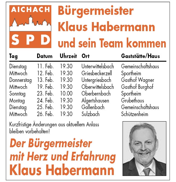 Ortsteile-Tour 2014 der SPD Aichach, Teil 2