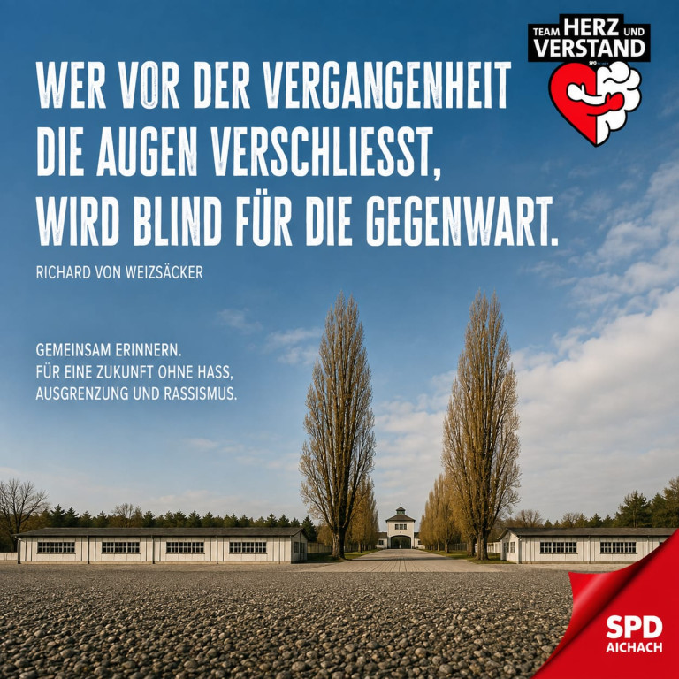 Wer vor der Vergangenheit die Augen veschließt, wird blind für die Gegenwart.